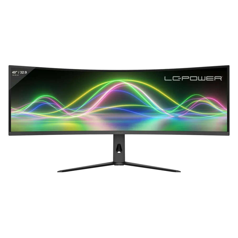 Monitor 2-POWER LC-M49QCK 49" Dual QHD 120Hz VA Curved HDR10 Multitasking Höhenverstellbar