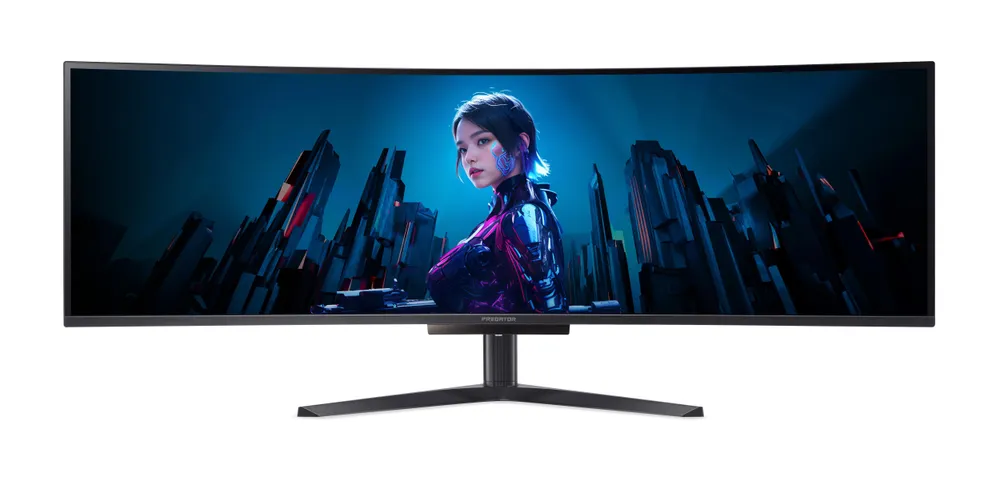 Monitor Acer Predator X49 Xbmipphuzx 49" Dual QHD 240Hz QD-OLED Curved Höhenverstellbar