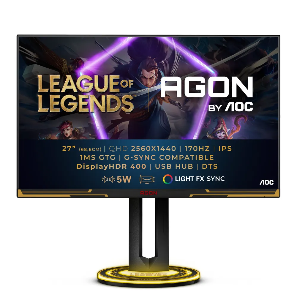 AOC Gaming AG275QXL | ag275qxl | League of Legends Edition - AGON Series