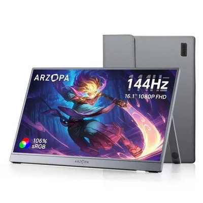 Monitor Arzopa Z1FC 16.1" FullHD 144Hz IPS Tragbar HDR10 106 sRGB Lautsprecher