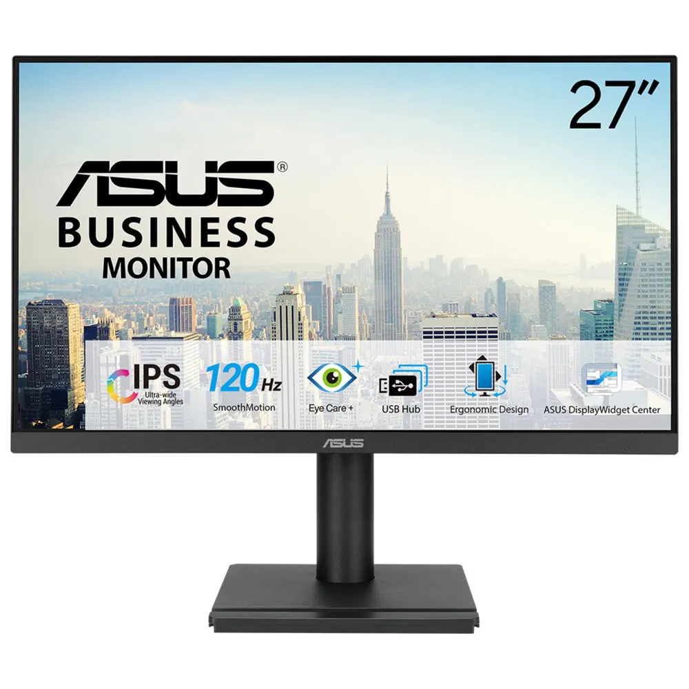 Asus Monitor 27″ 1080p 120Hz IPS Höhenverstellbar VESA Flimmerfrei USB-Lautsprecher