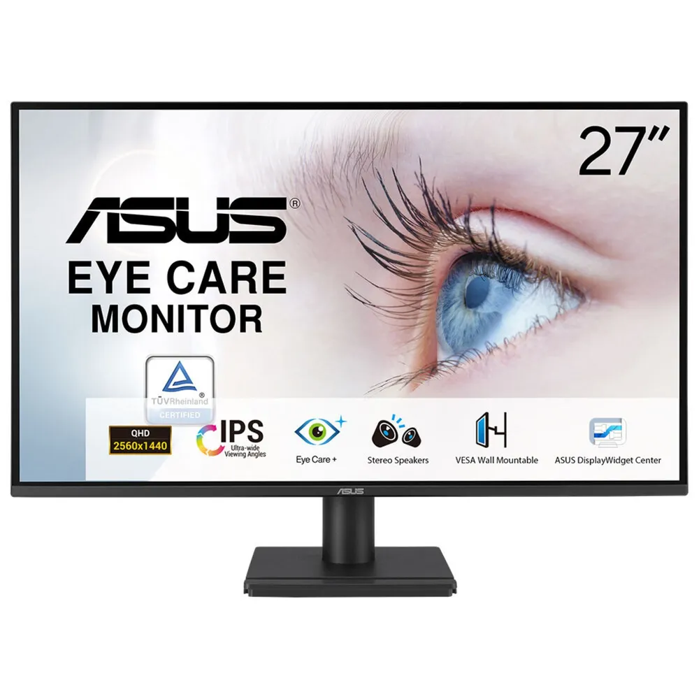 Monitor ASUS VA27AQ 27" QHD 75Hz IPS HDR10 1ms Lautsprecher VESA
