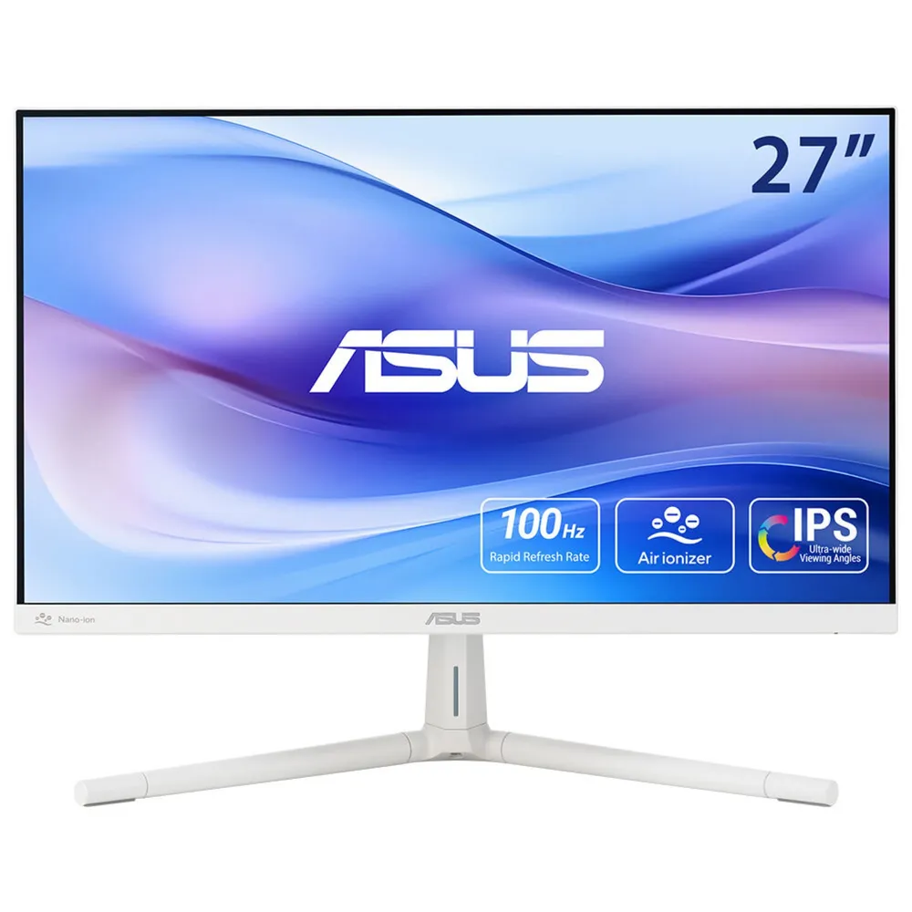Asus Monitor 27″ 1080p 100Hz IPS EyeCare+ Weiß Höhe HDMI VESA Adaptive Sync