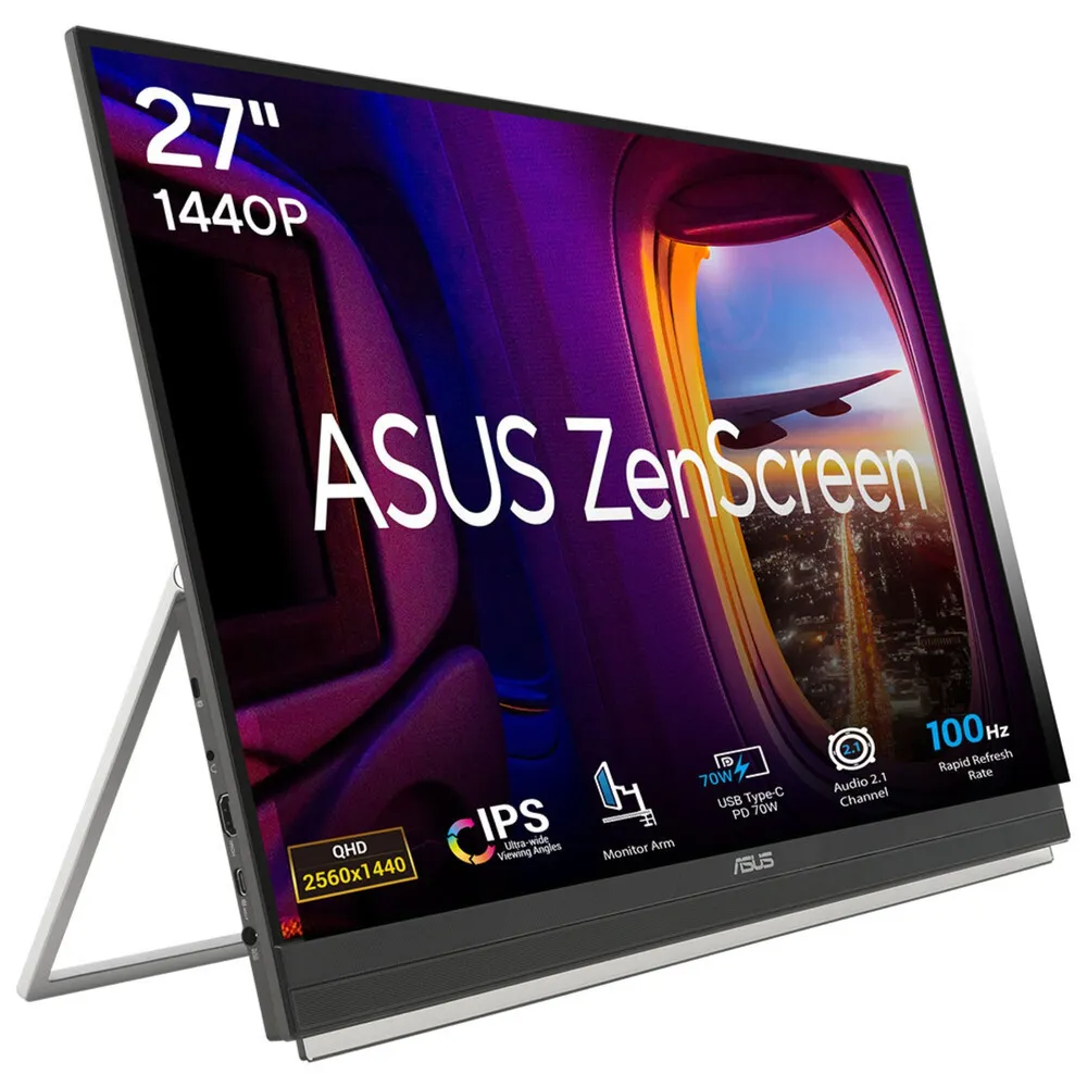 ASUS ZenScreen MB27ACF 27" IPS QHD 100Hz USB-C Laptop-Lautsprecher