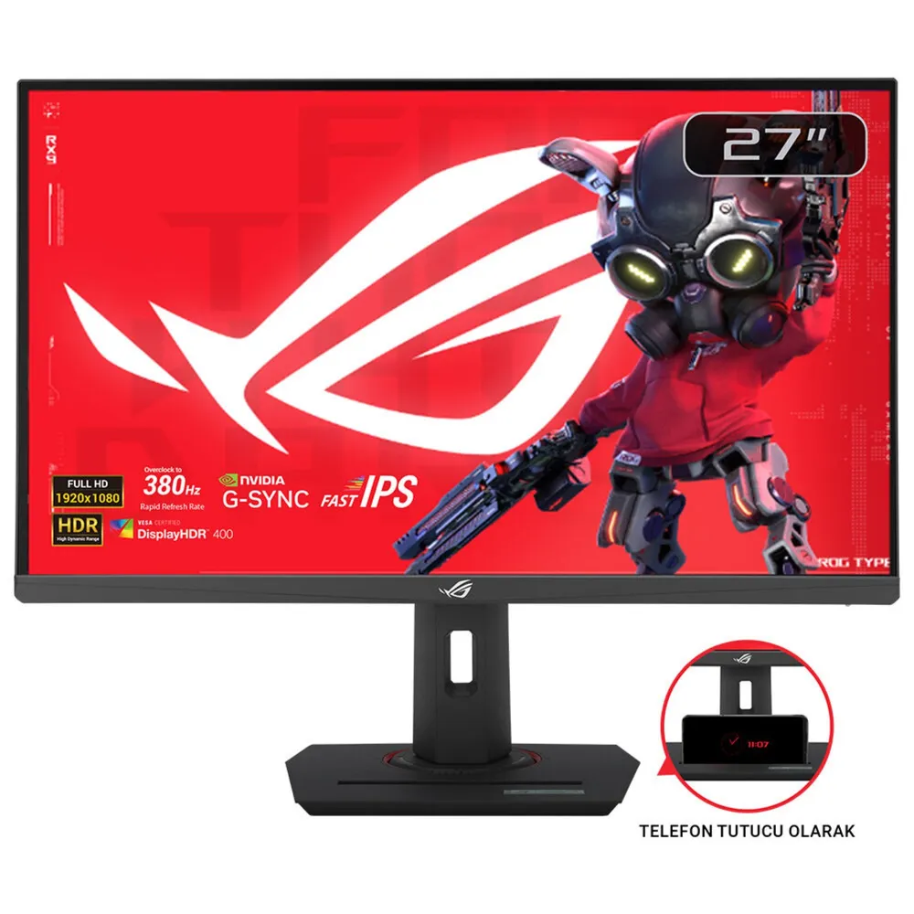 ASUS ROG Strix XG279CNS 27" Fast IPS FullHD 380Hz HDR400 Höhenverstellbar FreeSync Premium