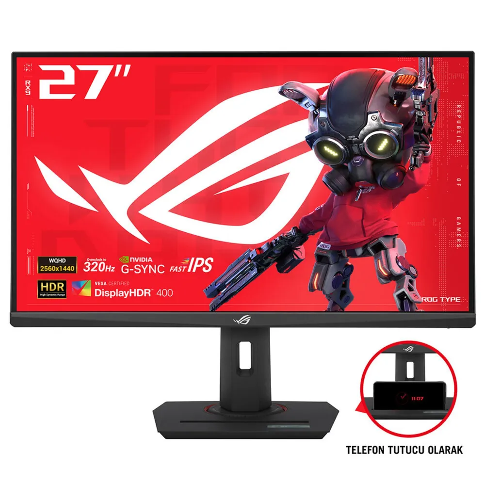 Monitor ASUS ROG Strix XG27ACMS 27" 2560x1440 QHD 320Hz Fast IPS HDR10 G-SYNC FreeSync