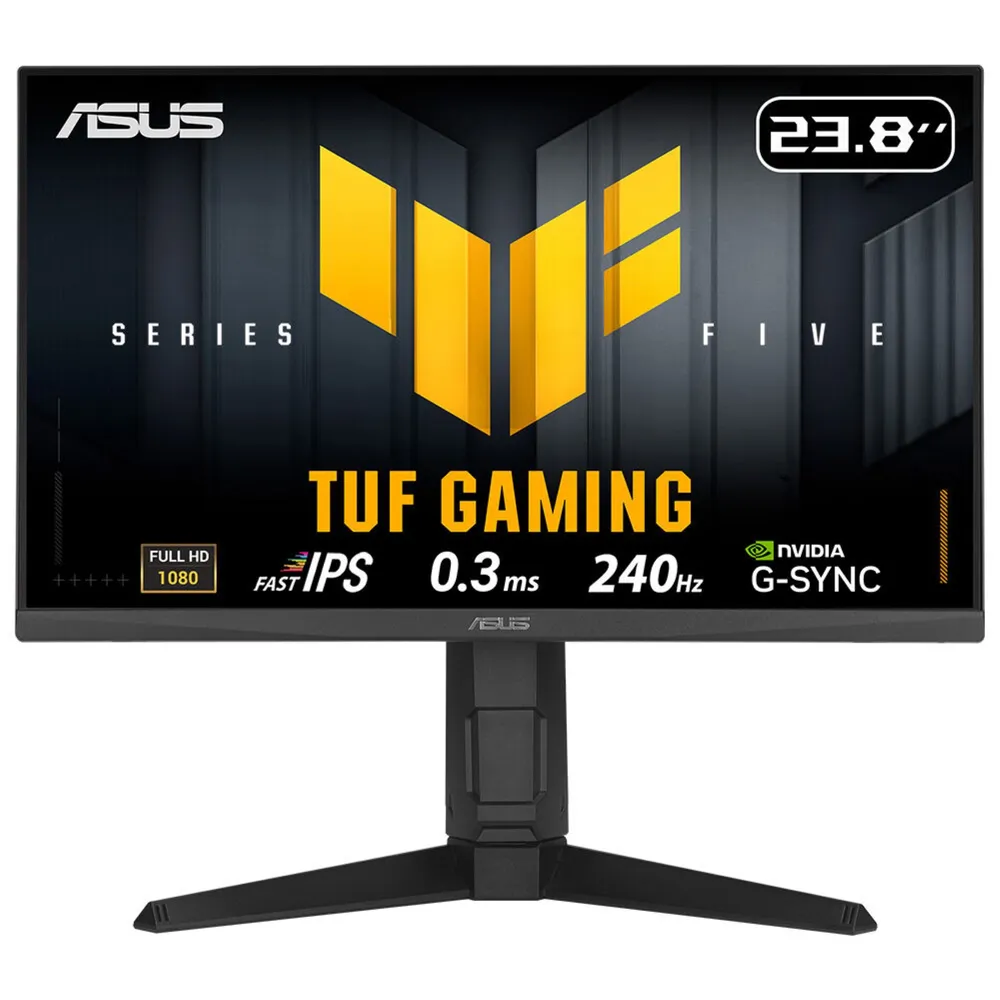 Monitor ASUS 23.8" Full HD 240Hz Fast IPS G-SYNC FreeSync HDR10 Schwarz Lautsprecher