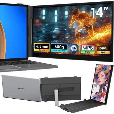 Monitor Blackview SCM6 14" FullHD 60Hz IPS Ultradünn USB-C Lautsprecher TÜV