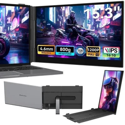Monitor Blackview SCM8 15,3" FullHD 60Hz IPS Ultradünn USB-C Aluminium