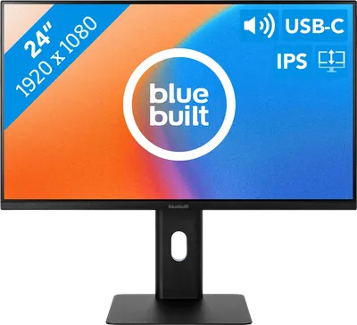 BlueBuilt 24 Zoll Full-HD-Monitor mit USB-C