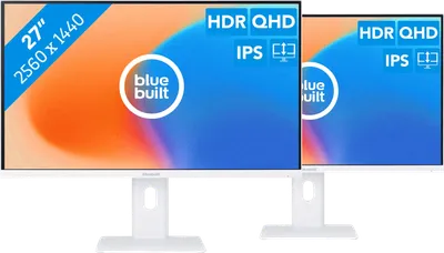 BlueBuilt 27 Zoll Quad HD Monitor Doppelpack