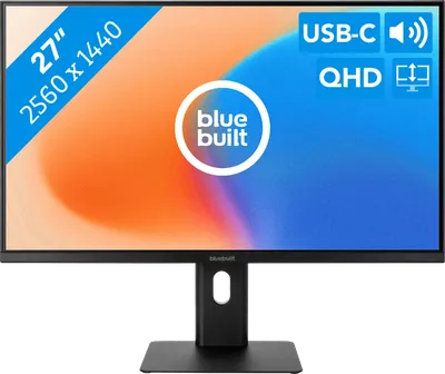BlueBuilt 27 Zoll Quad-HD-Monitor mit USB-C