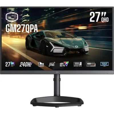 Monitor Cooler Master GM27QPA 27" QuadHD 240Hz IPS HDR400 Höhenverstellbar 1ms