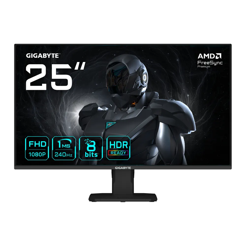Monitor GIGABYTE GS25F2A 25" FullHD 240Hz IPS FreeSync Premium HDR10 1ms Lautsprecher