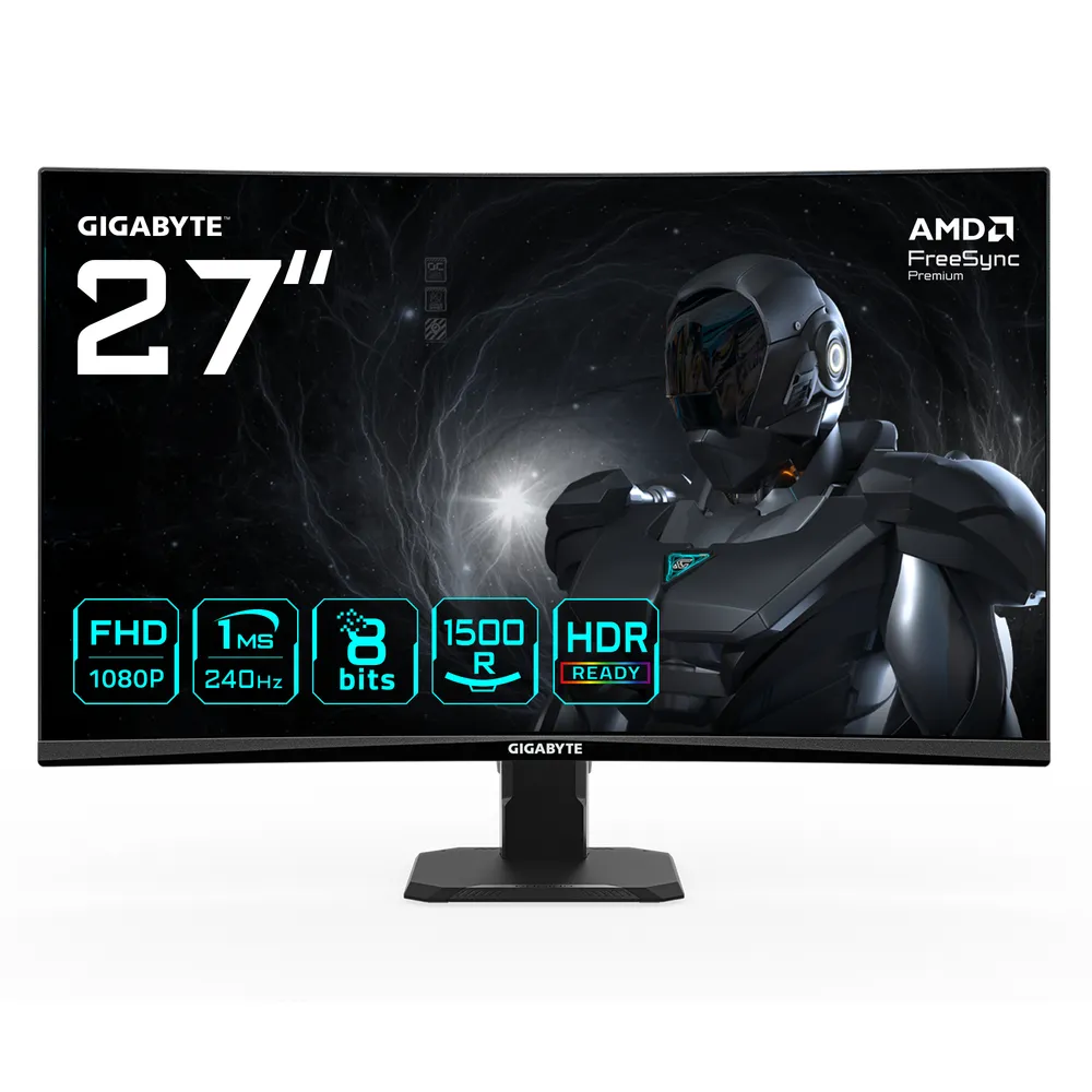 Monitor GIGABYTE GS27FC2 27" FullHD 240Hz VA Curved 1ms HDR10