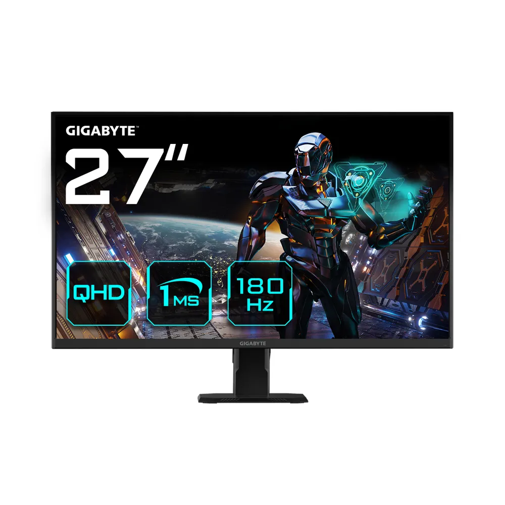 Gigabyte 27″ QHD 180Hz SS-IPS 1ms FreeSync HDR sRGB 100% Monitor