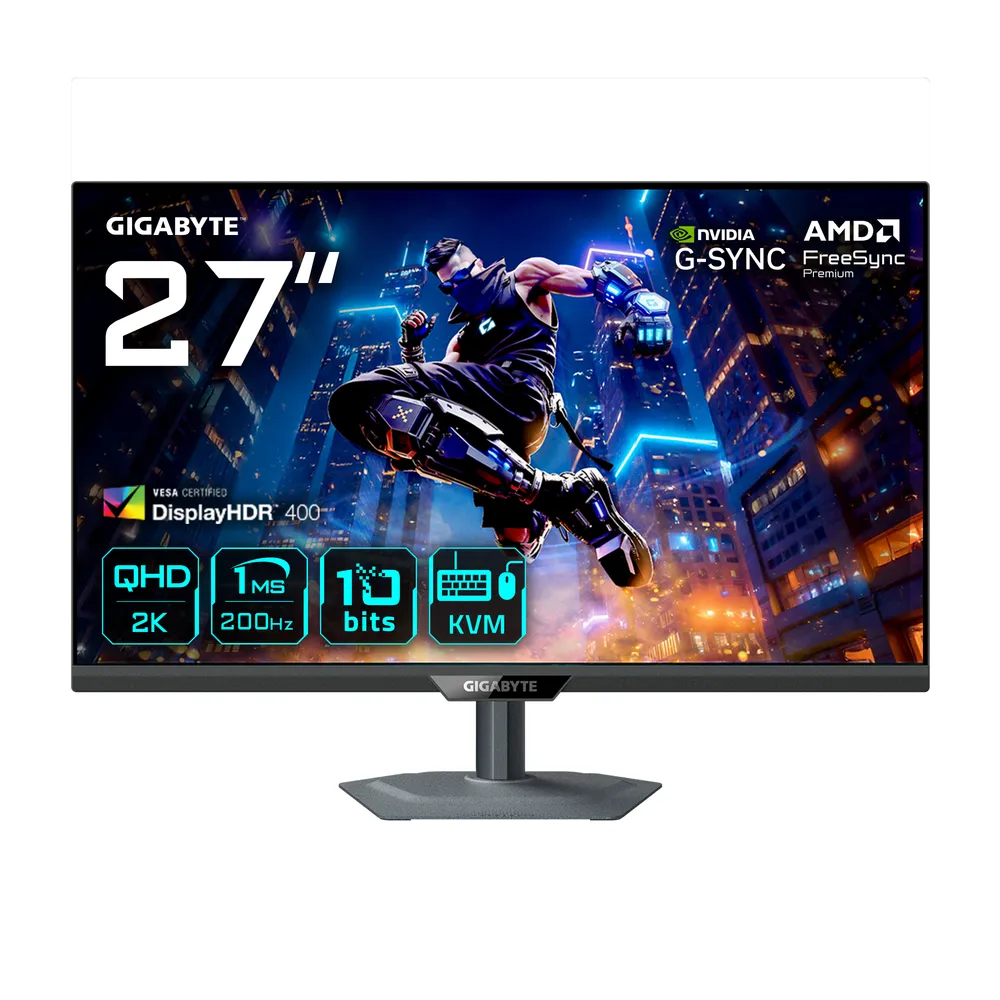 Monitor GIGABYTE M27Q2 27" QHD 200Hz SS-IPS HDR400 FreeSync Premium Höhenverstellbar