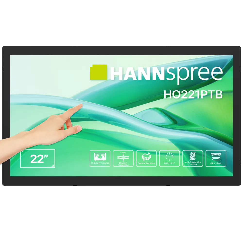 Monitor Hannspree HO221PTB 21,5" FullHD LCD Touch 600 nits Lautsprecher 14ms