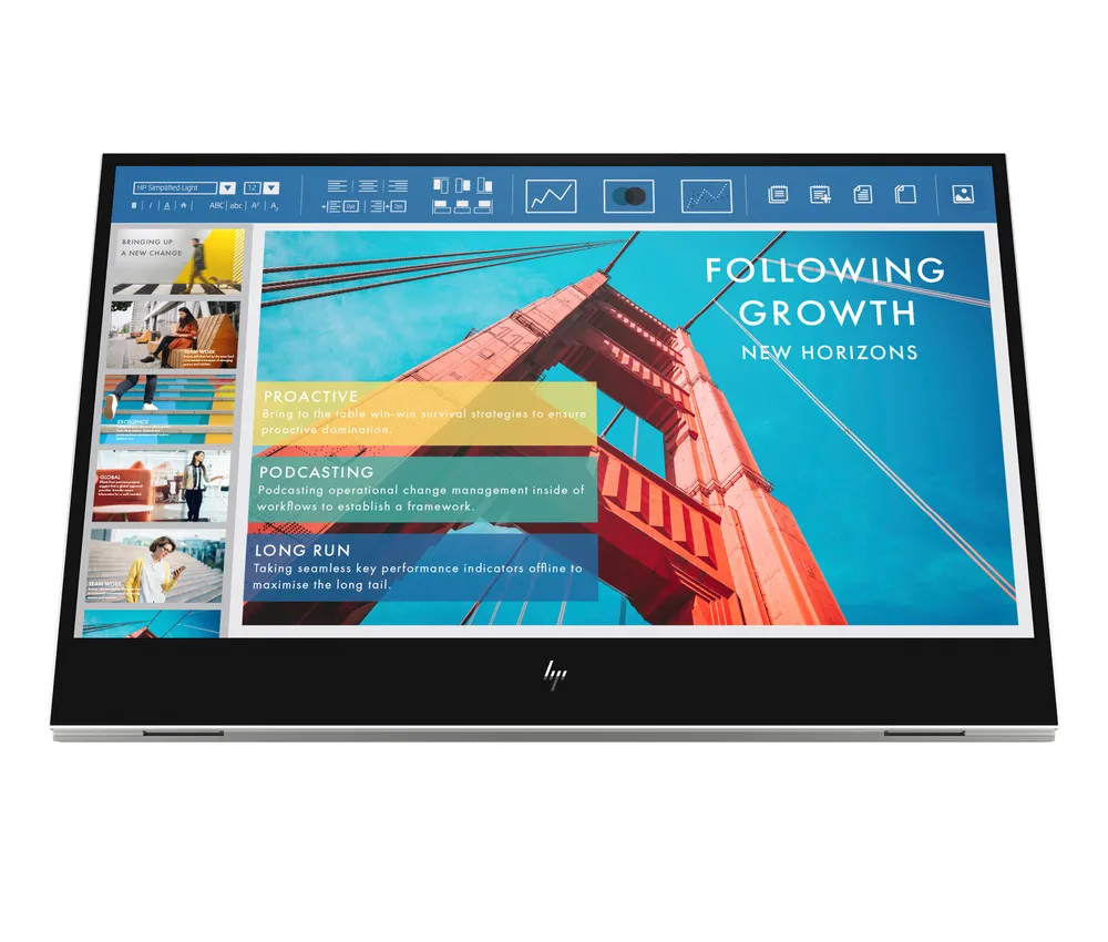 Tragbarer Monitor HP E-Serie E14 G4, 14 Zoll, LED, IPS, FullHD, USB-C