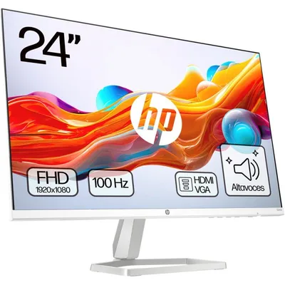 HP Series 5 23.8 inch FHD Monitor with Speakers - 524sa Computerbildschirm 60,5 cm (23.8") 1920 x 1080 Pixel Full HD LCD Silber