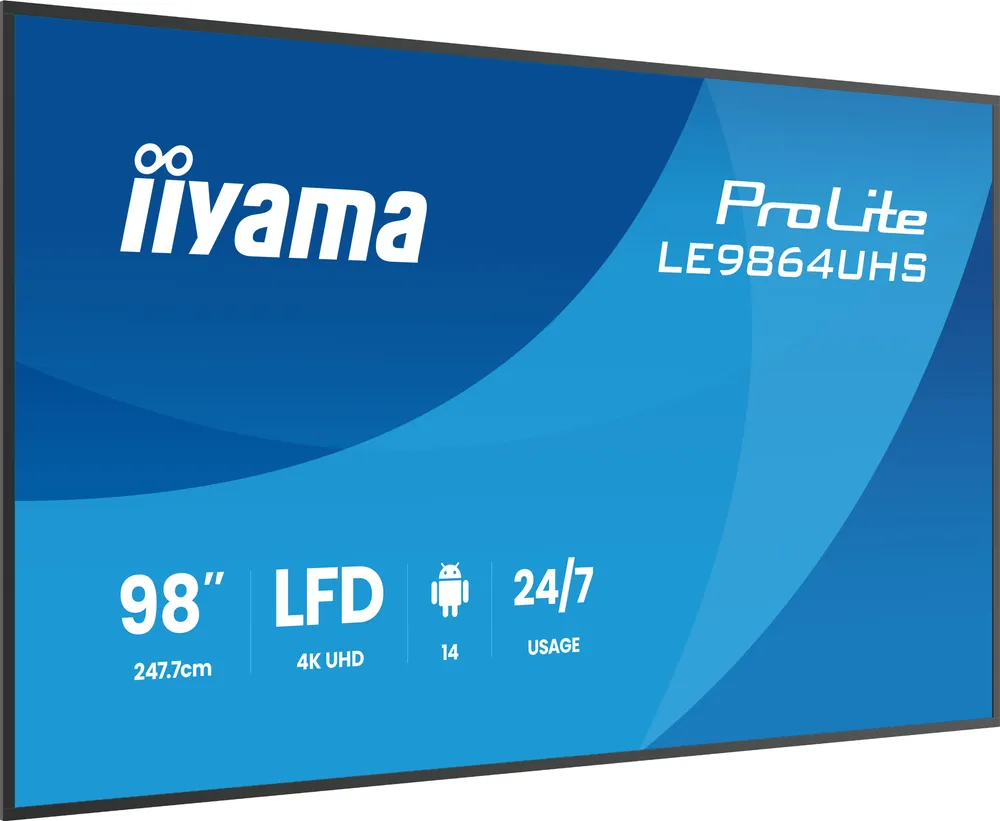 Iiyama ProLite LE9864UHS-B1AG | le9864uhs-b1ag | 249 cm (98") Diagonalklasse (247.7 cm
