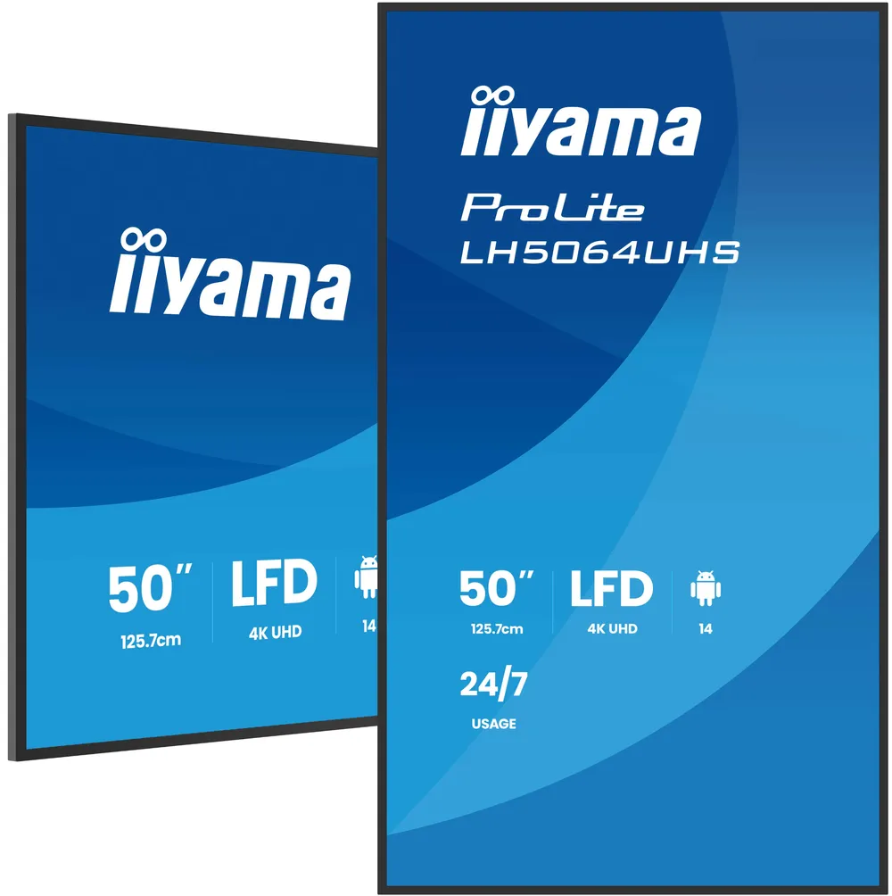 Iiyama ProLite LH5064UHS-B1AG | lh5064uhs-b1ag | 127 cm (50") Diagonalklasse (125.8 cm (49.5")