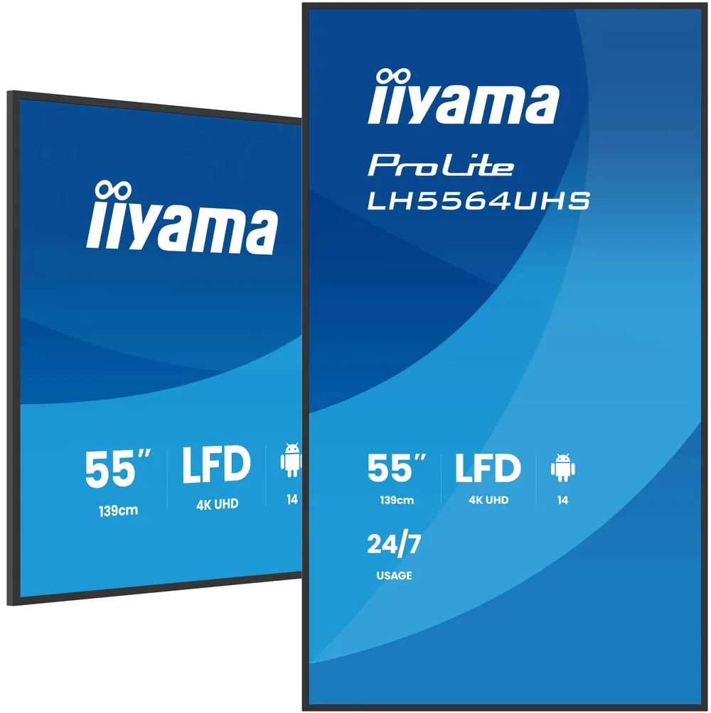 Iiyama ProLite LH5564UHS-B1AG | lh5564uhs-b1ag | 140 cm (55") Diagonalklasse (138.7 cm (54.6")