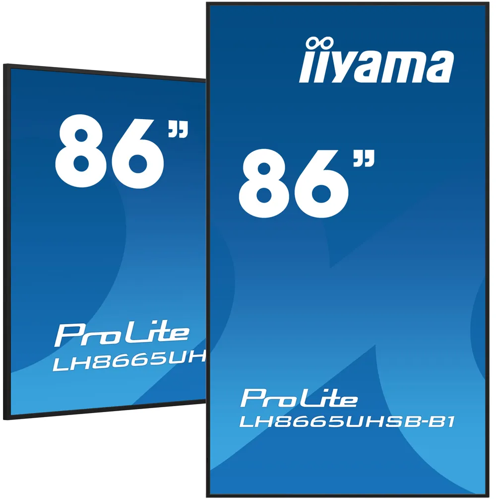 Iiyama ProLite LH8665UHSB-B1 | lh8665uhsb-b1 | 218 cm (86") Diagonalklasse LCD-Display mit LED-Hintergrundbeleuchtun