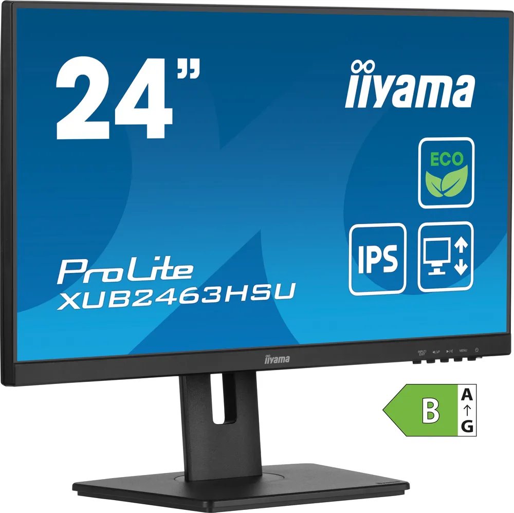 iiyama ProLite XUB2463HSU-B1 Monitor 60.5cm (23.8") Full HD | xub2463hsu-b1 | IPS - 3ms