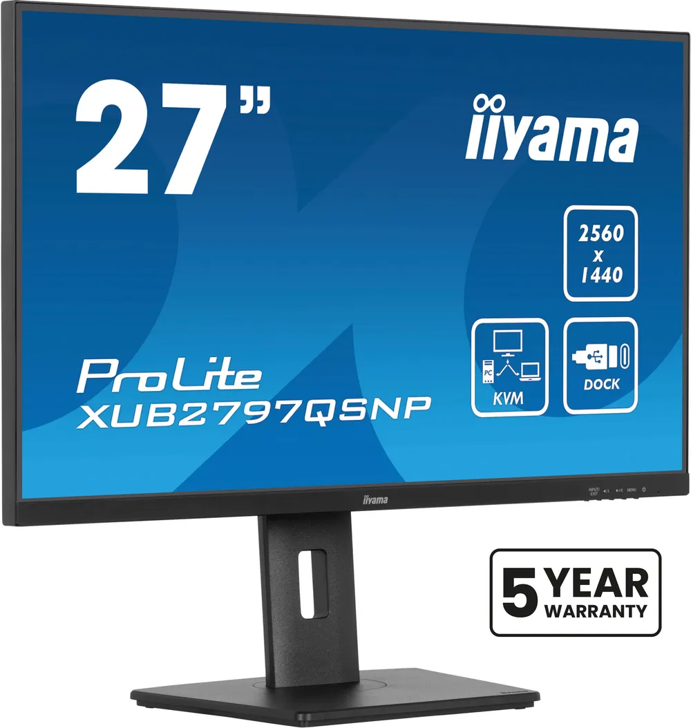 iiyama ProLite XUB2797QSNP-B1 Monitor 68.5cm (27") WQHD | xub2797qsnp-b1 | IPS - 1ms