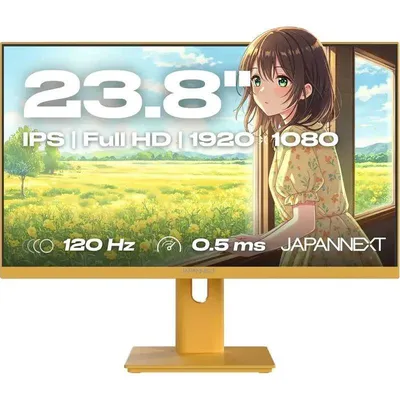 JN-I238FHD120F-HSP-YE, Gelb, 23,8 Zoll, Full HD, IPS, 120 Hz, 0,5 ms Gaming-Monitor