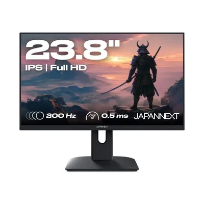 JAPANNEXT JN-I238FHD200F 23,8" IPS FullHD 1080p 200Hz Höhenverstellbare FreeSync-Lautsprecher