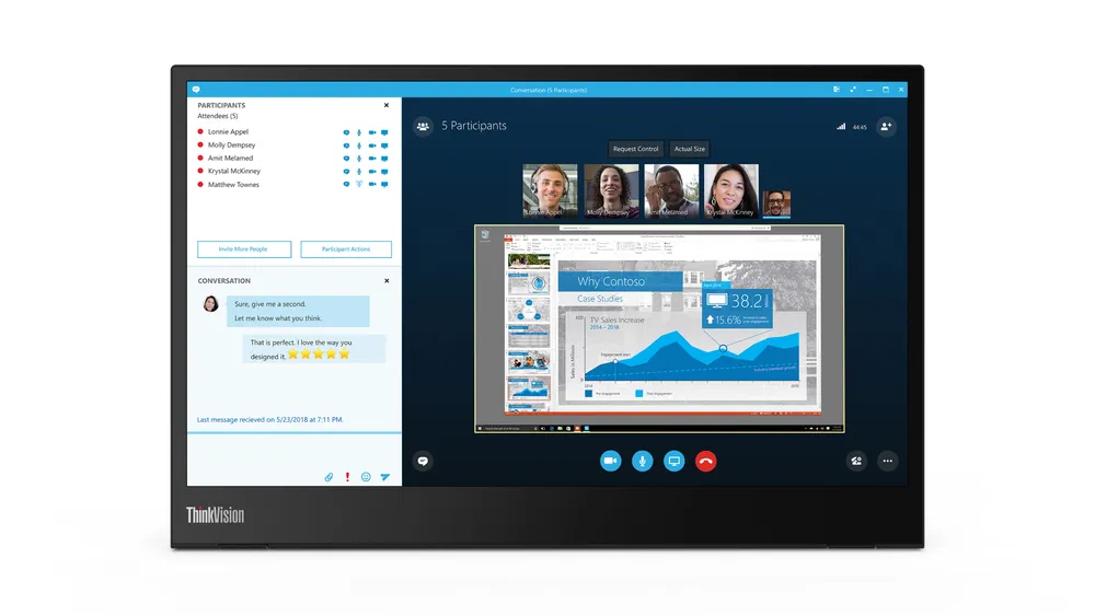 Lenovo ThinkVision M14 14" LED IPS FullHD USB-C
