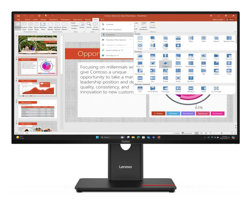 Lenovo ThinkVision T27-40 | 64a5mat6u1 | LED-Monitor - 68.6 cm (27")