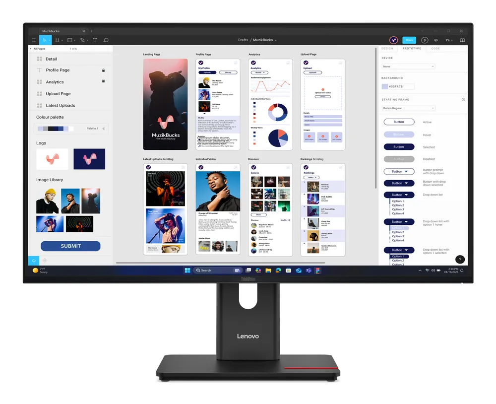 Lenovo ThinkVision T32UD-40 | 64b0gat1eu | LED-Monitor - 81.3 cm