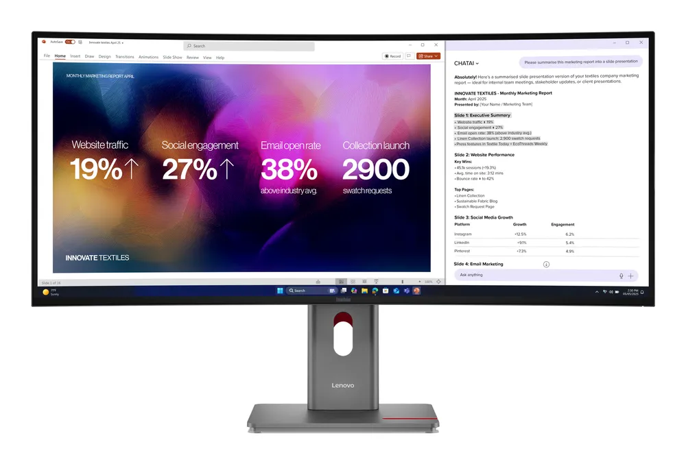 Lenovo ThinkVision P40WD-40 | 64b4gat1eu | LED-Monitor - gebogen