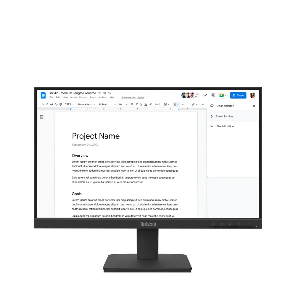 Monitor Lenovo ThinkVision S22-4e 21,5" FullHD 100Hz IPS 6ms