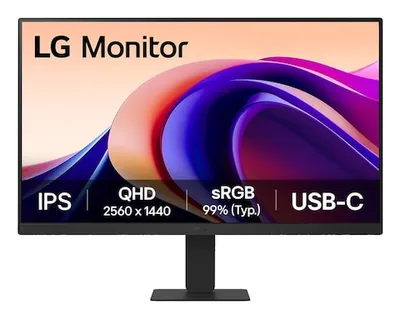 Monitor LG 24U631A-B 23,8" Quad HD 100Hz IPS HDR10 USB Power Delivery 5ms
