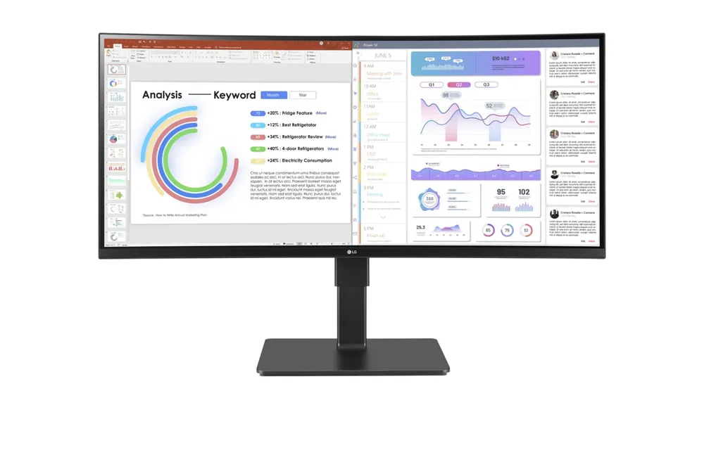 LG UltraWide 34BQ77QB-B | 34bq77qb-b.aeu | LED-Monitor - gebogen