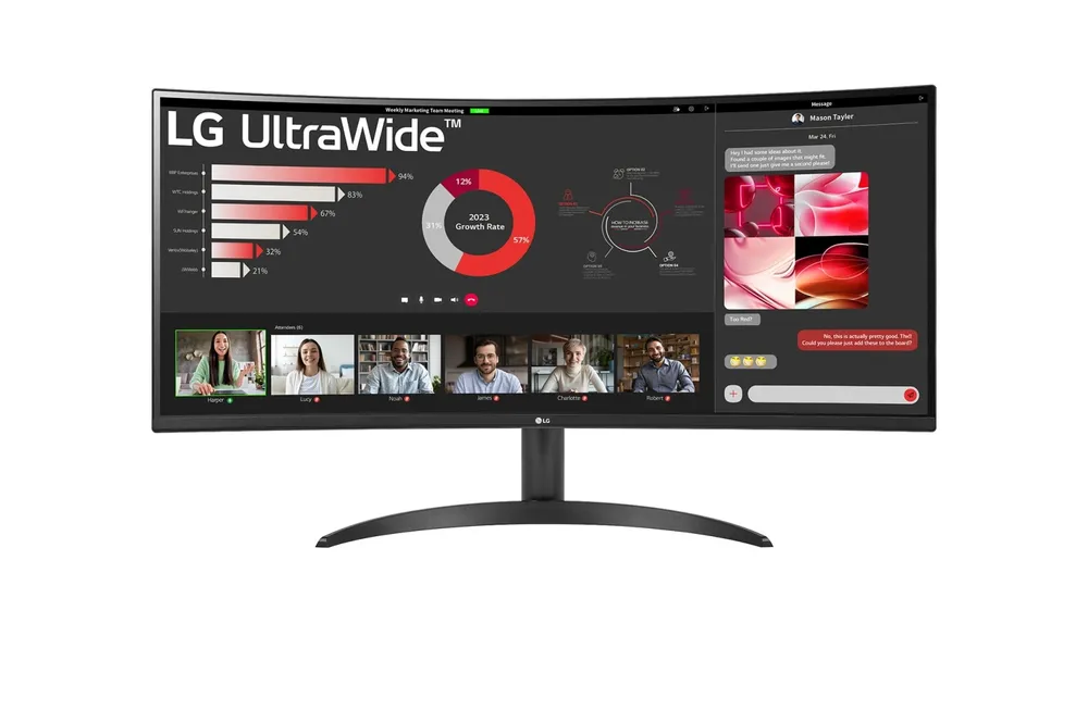 LG 34WR50QC-B 34" LCD UltraWide WQHD 100Hz FreeSync Curve