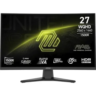 Monitor MSI MAG 275CQF E18 27" WQHD 180Hz Rapid VA Curved FreeSync HDR 0,5ms