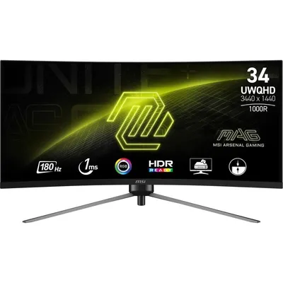 MSI MAG 345CQR 34" LED UWDQHD 180Hz FreeSync Premium kompatibel gebogen
