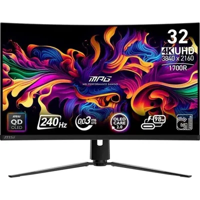 Monitor MSI MPG 321CURX QD-OLED 31,5" UltraHD 4K 240Hz Curved QD-OLED USB-C 0,03ms