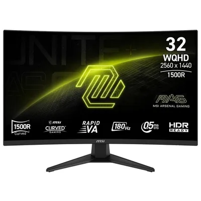 MSI MAG 321CQF E18 31,5" LED Rapid VA QHD 180 Hz 0,5 ms Adaptive Sync Curve