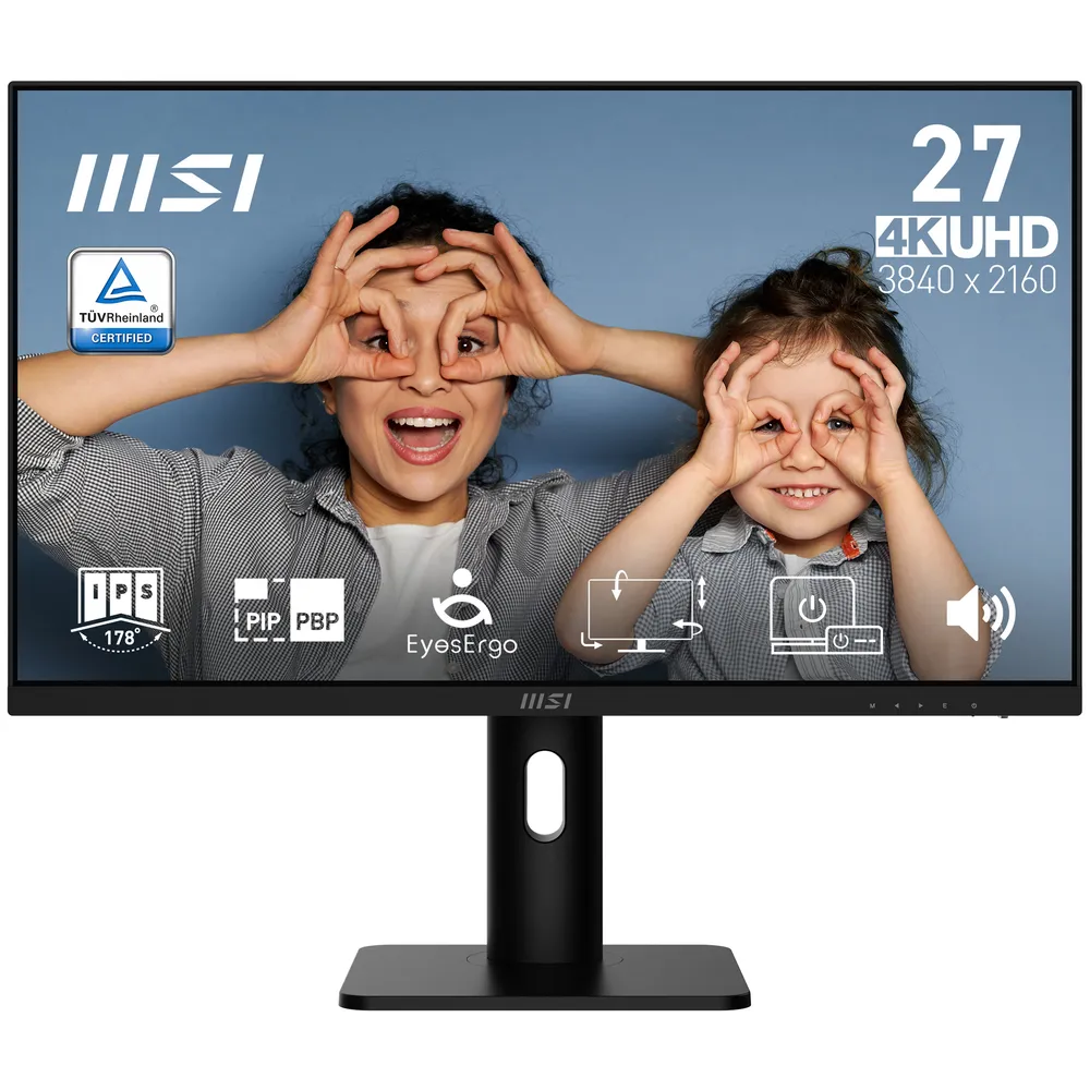 Monitor MSI PRO MP273UP E6 27" UltraHD 4K 60Hz IPS Lautsprecher Höhenverstellbar