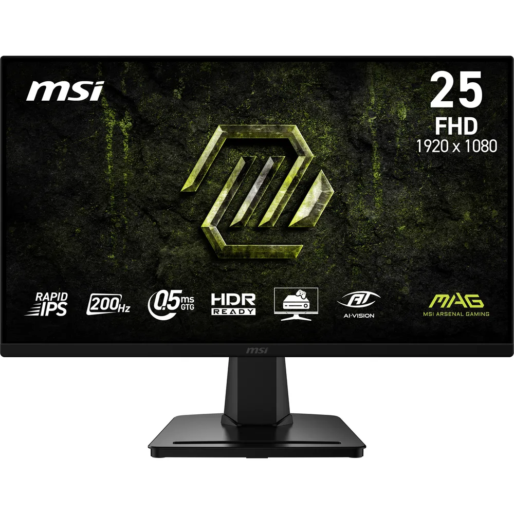 Monitor MSI MAG 256F E20 24,5" FullHD 200Hz Rapid IPS HDR10 0,5ms