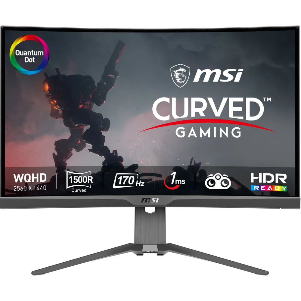 Monitor MSI MAG 275CQRF QD 27" Wide Quad HD 170Hz VA Curved FreeSync Premium Höhenverstellbar