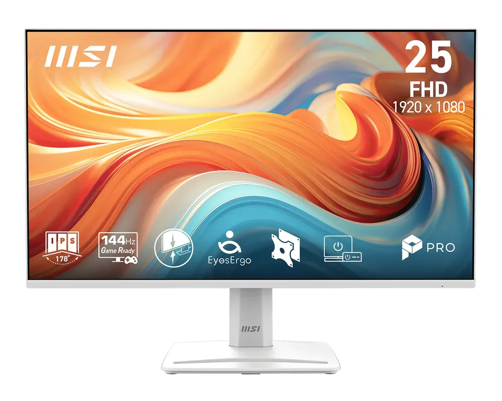 Monitor MSI PRO MP251W E14A 24,5" FullHD 144Hz IPS Adaptive-Sync 1ms