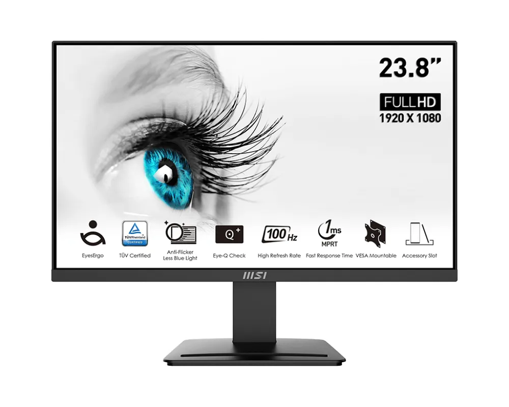 Monitor PRO MP2412DE, Schwarz, 23,8 Zoll, Full HD, VA, 100 Hz, 1 ms
