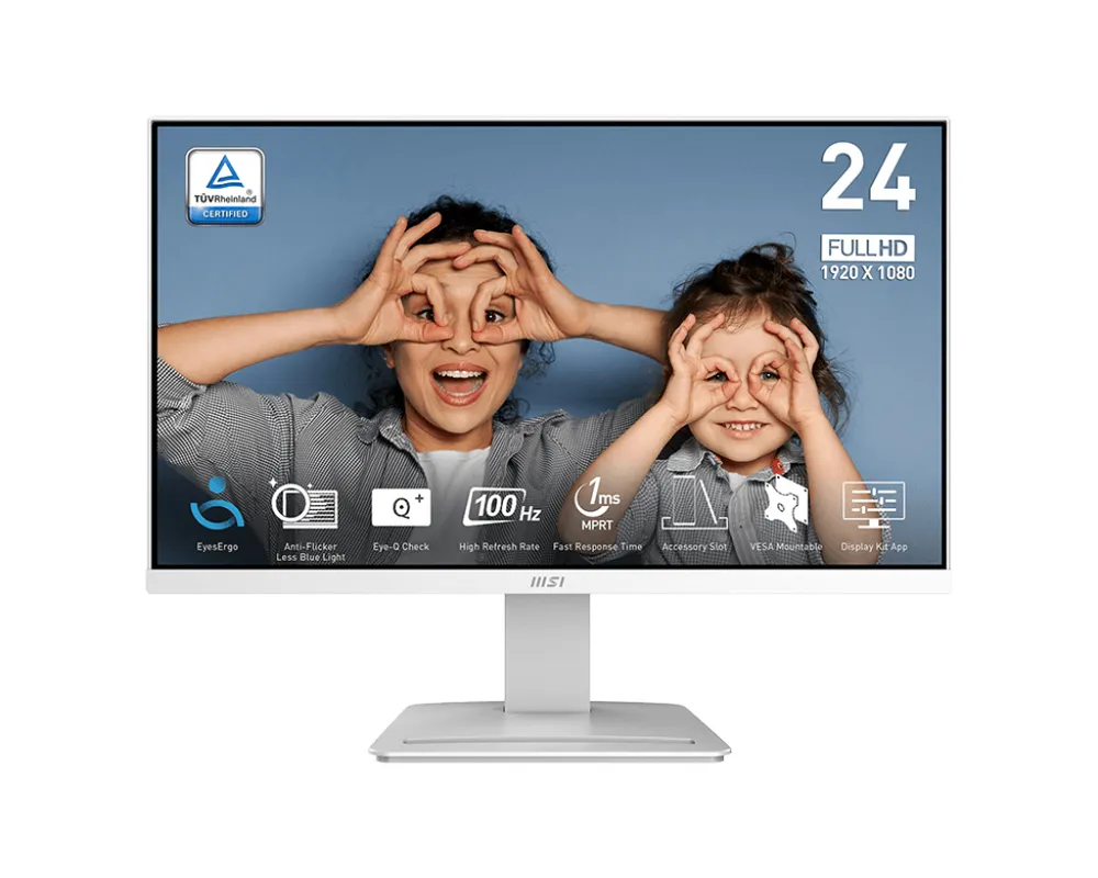 Monitor PRO MP2412WDE, Weiß, 24 Zoll, Full HD, 100 Hz, 1 ms